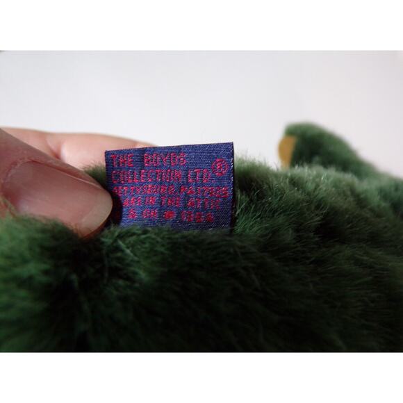 Boyds Bears Racheal Q Ribbit Green Frog Plush 14" Stuffed Animal Vintage - Picture 5 of 5